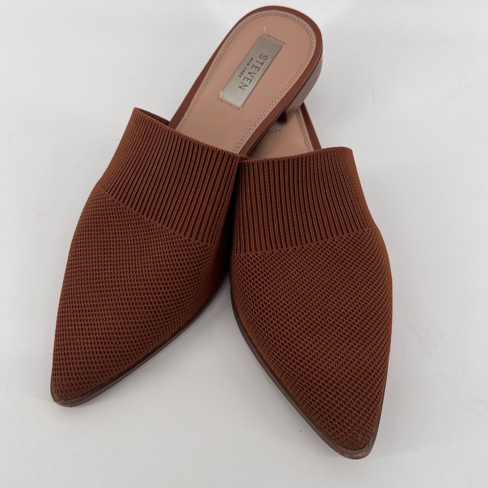 Steven New York Valdez Knit Slip On Shoes Pointed Toe Mules Size 9